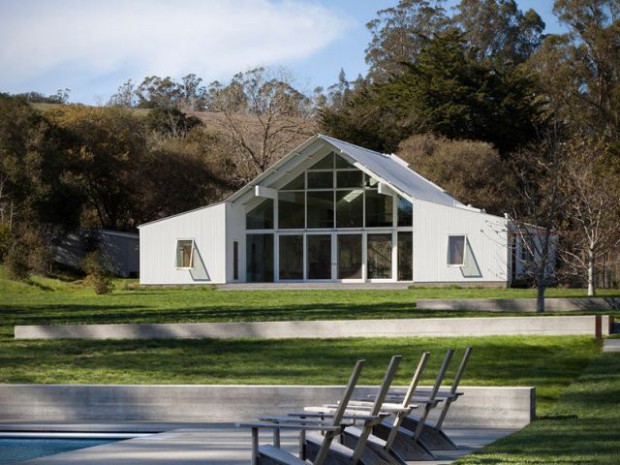 Un vieux ranch américain transformé en maison écologique