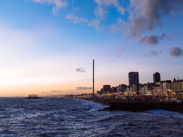 La cabine de verre offrira à ses passagers  une vue superbe sur Brighton et Hove en Angleterre 