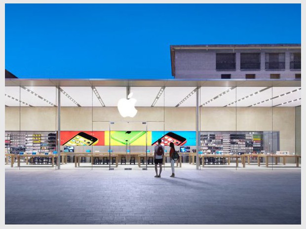 L'apple store à Aix-en-Provence réalisé en 2014 par Eckersley O'Callaghan  (EOC) 