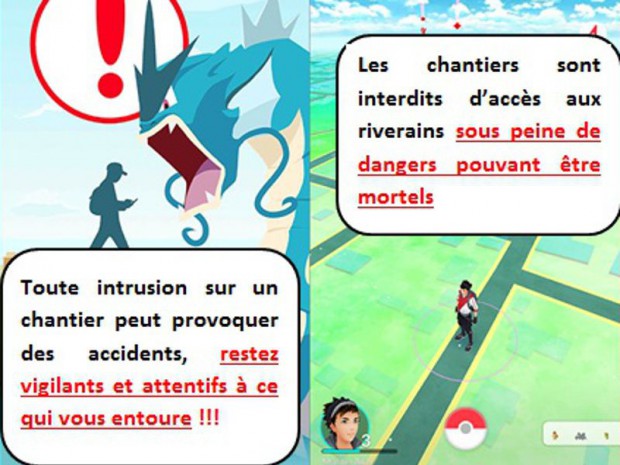 Pokemon Go sur les chantiers