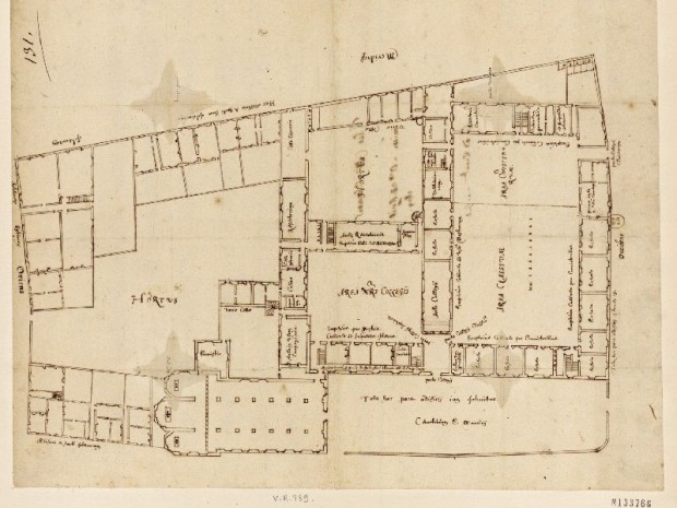Plan du Collège des Jésuites en 1619