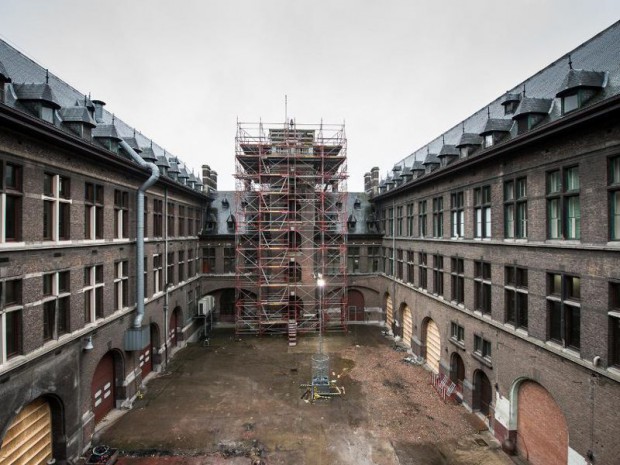 Maison portuaire d'Anvers en construction