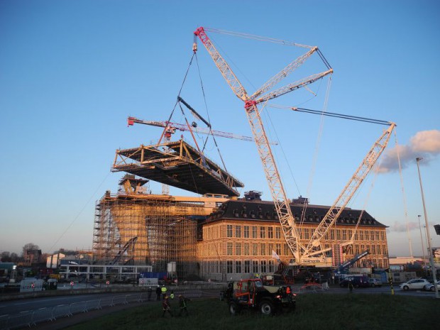 Maison portuaire d'Anvers en construction