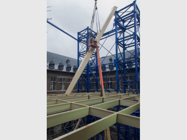 Maison portuaire d'Anvers en construction