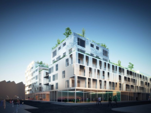 Lot A ''Egerie'' réalisé par Metra & Associés, Quartier de la Création Île de Nantes