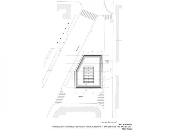 Immeuble bureaux végétalisé