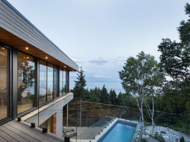 Une maison bois au Canada
