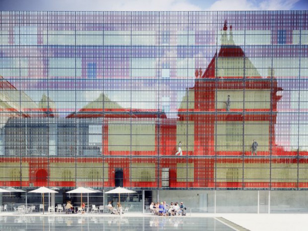 Palais des Beaux Arts de Lille réalisé en 1997par Jean-Marc Ibos & Myrto Vitart, Grand Prix national de l'Architecture 2016