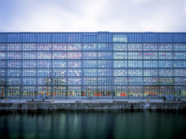 Médiathèque André Malraux à Strasbourg en 2008 par Jean-Marc Ibos & Myrto Vitart, Grand Prix national de l'Architecture 2016