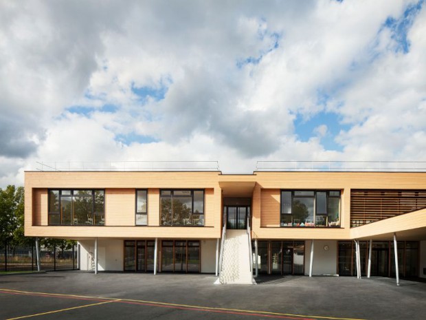 Groupe scolaire du quartier Camille Claudel à Palaiseau (Hauts-de-Seine) réalisé par Daudré-Vignier & associés