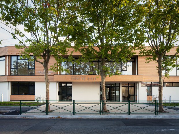 Groupe scolaire du quartier Camille Claudel à Palaiseau (Hauts-de-Seine) réalisé par Daudré-Vignier & associés