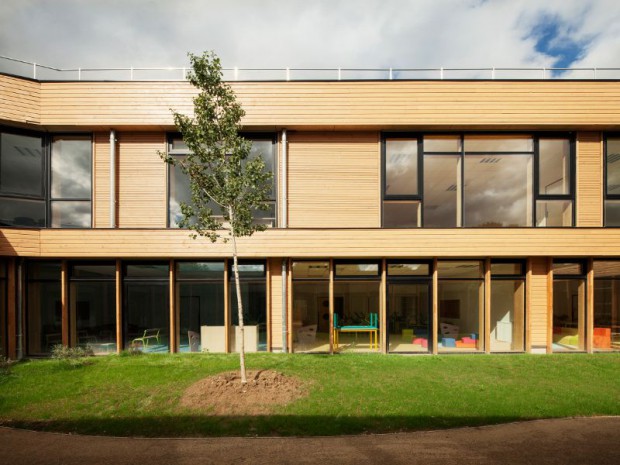 Groupe scolaire du quartier Camille Claudel à Palaiseau (Hauts-de-Seine) réalisé par Daudré-Vignier & associés