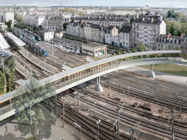 Angers, une ville en mouvement la passerelle 