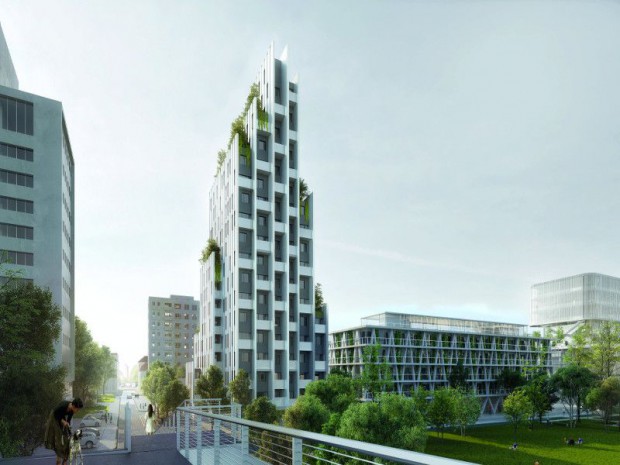 Les trois agences d'architecture Laisne Roussel, Pietri Architectes et Triptyque ont remporté le concours international pour la reconversion des berges du Rhin dans l'agglomération bâloise, à Huningue