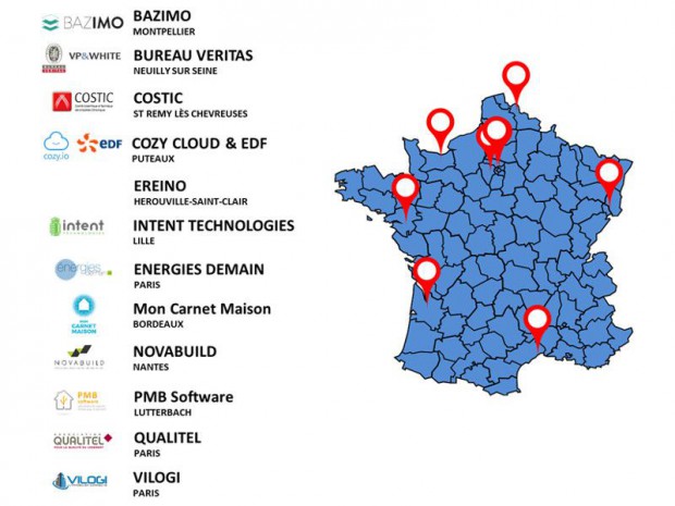 Carnet numérique du logement : les 12 projets 