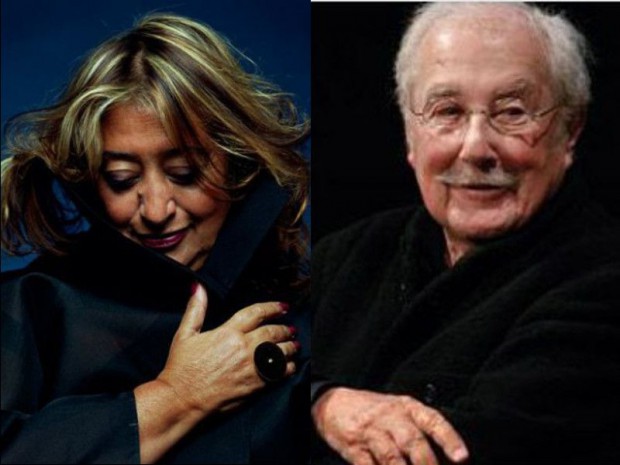 Zaha Hadid et Claude Parent