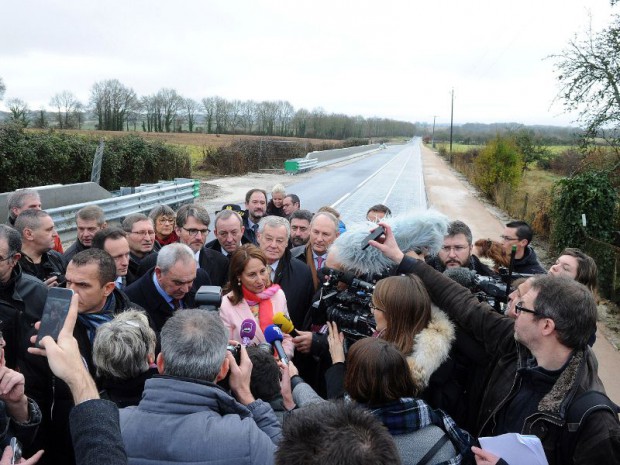 Route solaire inaugurée par Ségolène Royal