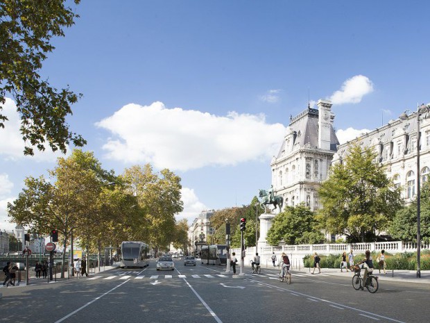 Paris tram-bus électrique