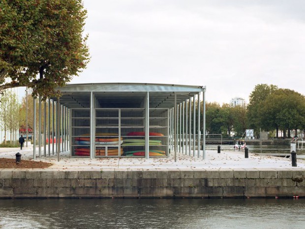 La nouvelle base de canoë-kayak imaginée à Caen (Calvados)  par  l'architecte  Inessa Hansch