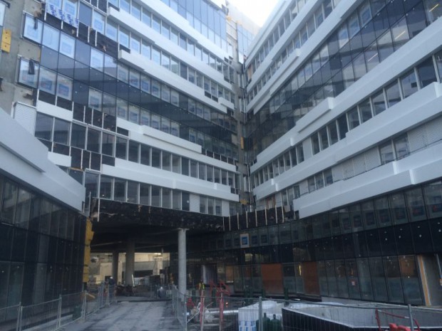 Construction de l'immeuble de bureaux Aquarel à Issy-les-Moulineaux (Hauts-de-Seine)