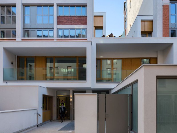 Reconversion d'un immeuble industriel en 85 logements sociaux dans le 18ème arrondissement de Paris