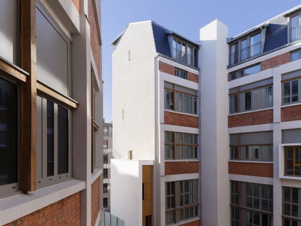 Reconversion d'un immeuble industriel en 85 logements sociaux dans le 18ème arrondissement de Paris