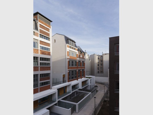 Reconversion d'un immeuble industriel en 85 logements sociaux dans le 18ème arrondissement de Paris