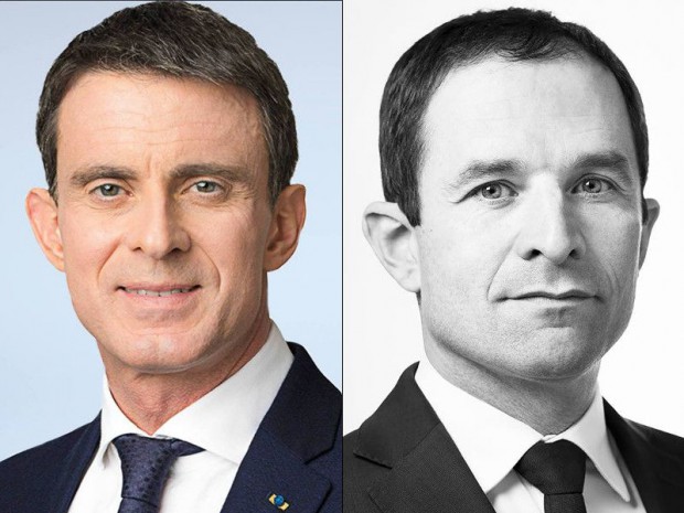 Manuel Valls et Benoit Hamon