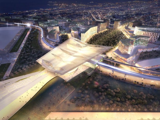 Réalisation de la gare de l'Exposition universelle 2020 de Dubaï