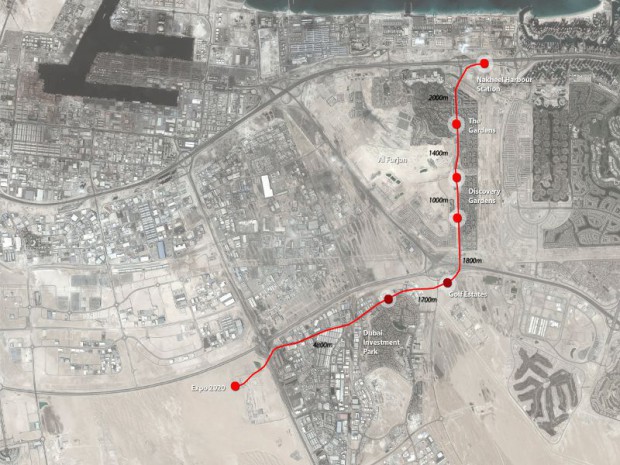 Réalisation de la gare de l'Exposition universelle 2020 de Dubaï