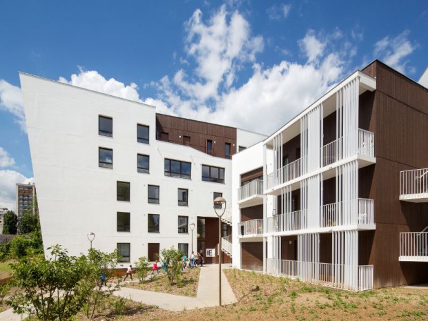 Réalisation de la résidence Blanche-de-Castille 150 logements dont 31 séniors à Saint-Ouen-l'Aumône (Val-d'Oise)