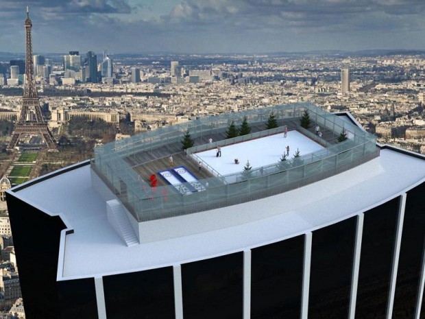 Patinoire tour Montparnasse