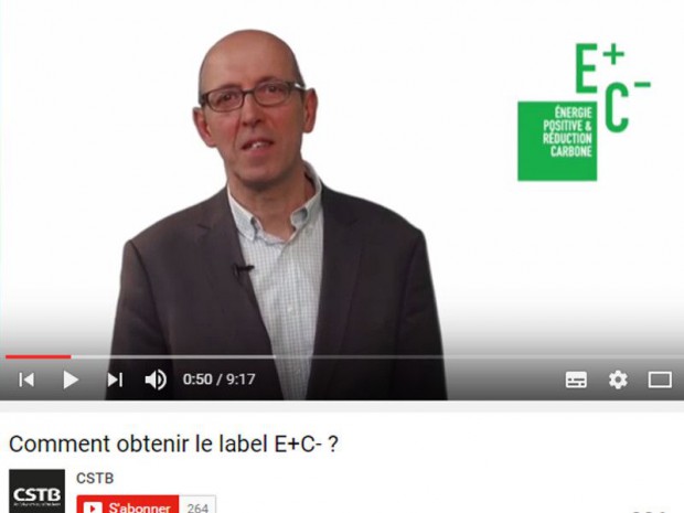 Vidéo du CSTB sur l'expérimentation E+C-