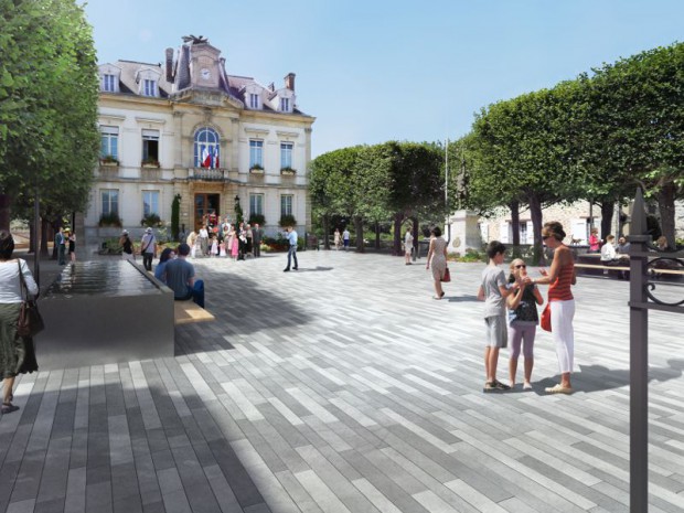 Requalification des espaces publics du centre-ville d'Arpajon (Essonne)