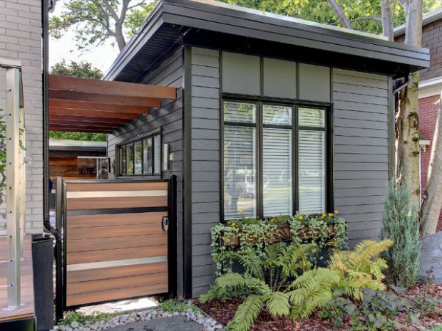 Un cabanon lié à la maison 