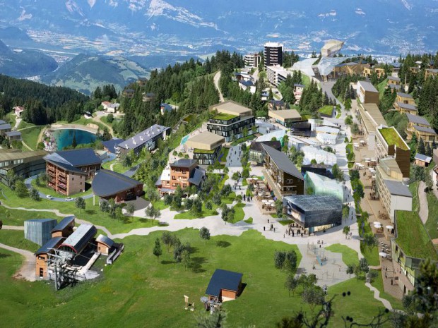 La station de ski alpine Chamrousse (Isère) dévoile au Mipim son projet de rénovation énergétique.