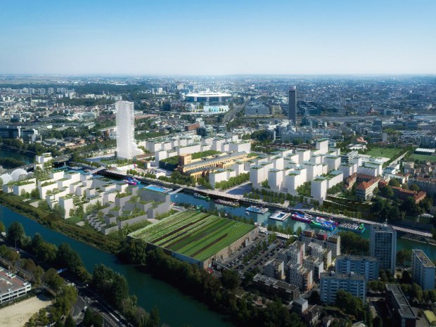 Vue d'ensemble du village olympique de Paris 2024 