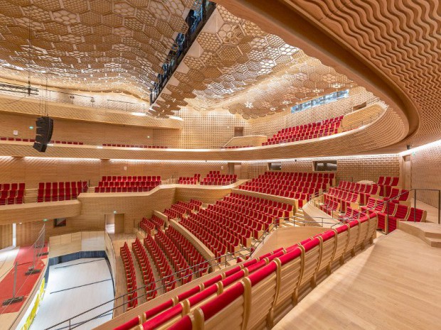 Inauguration le 22 avril 2017 du projet de la Cité musicale des Hauts-de-Seine à Boulogne-Billancourt (Hauts-de-Seine)