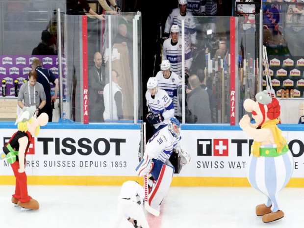 L'Accor Hotels Arena  de Paris-Bercy transformée en patinoire à l'occasion du mondial de hockey-sur-glace 2017 