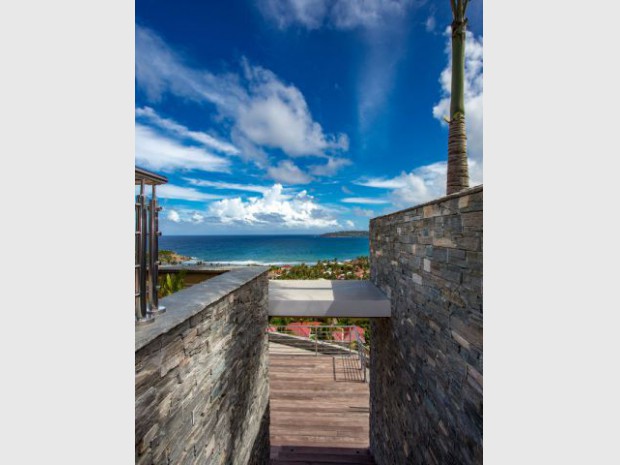 Vue sur la mer des Caraïbes