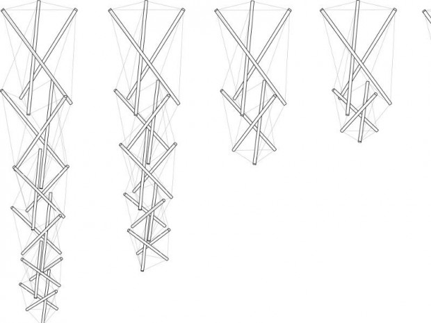 Stand Technal imaginé par Kengo Kuma