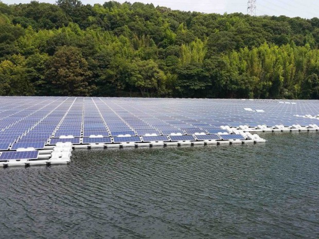 Photovoltaïque flottant au Japon