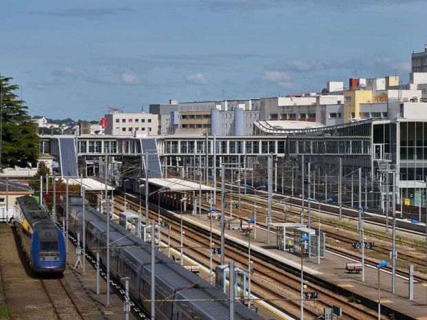 Livraison de la nouvelle gare de Lorient-Bretagne Sud par AREP pour l'arrivée de la LGV en juillet 2017