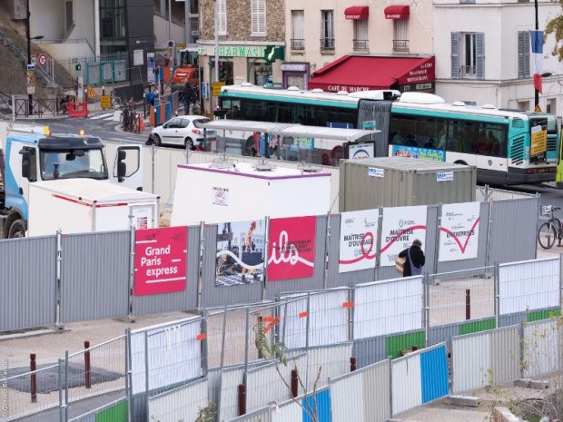 Grand Paris Express : La gare d'Arcueil-Cachan (Val-de-Marne) réalisée sur la ligne 15 Sud par l'architecte Jean-Pierre Vaysse de l'agence Ar-thème Associés