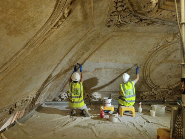 Restauration du Dôme des 4 rangs en cours