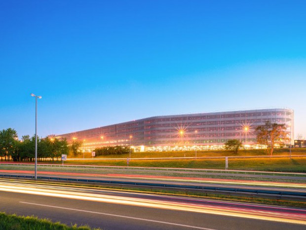 Réception en mai 2017 du parking de l'EuroAirPort, aéroport Bâle-Mulhouse-Fribourg réalisé par DeA architectes