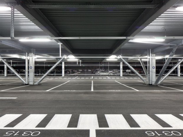Réception en mai 2017 du parking de l'EuroAirPort, aéroport Bâle-Mulhouse-Fribourg réalisé par DeA architectes