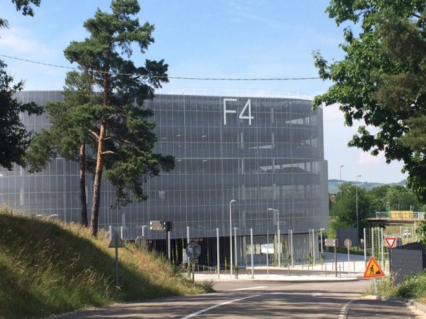 Réception en mai 2017 du parking de l'EuroAirPort, aéroport Bâle-Mulhouse-Fribourg réalisé par DeA architectes