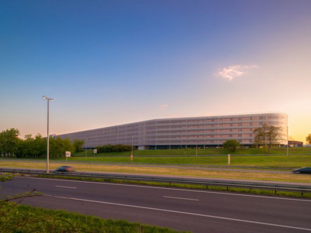 Réception en mai 2017 du parking de l'EuroAirPort, aéroport Bâle-Mulhouse-Fribourg réalisé par DeA architectes