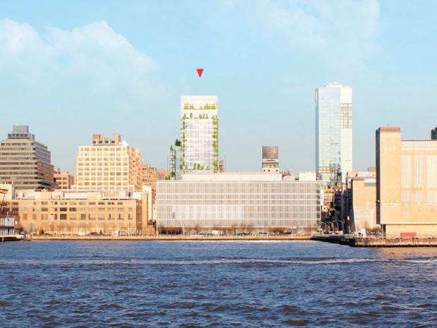 Réalisation de la Garden Tower à Manhattan (New York) par l'architecte Françoise Raynaud de l'agence Loci Anima